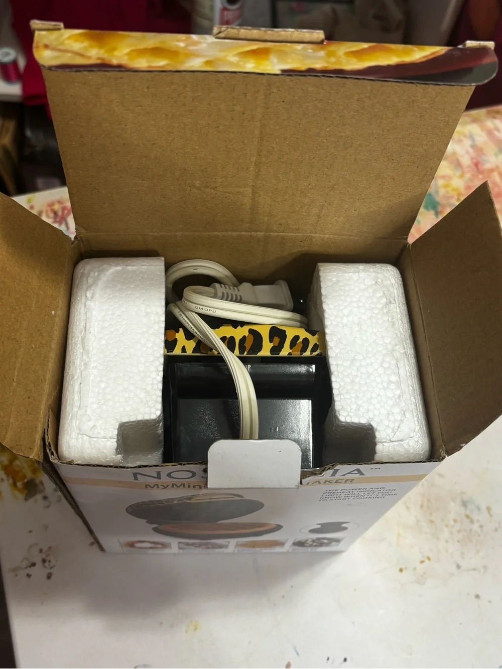 Nostalgia Leopard Print MyMini Waffle Maker